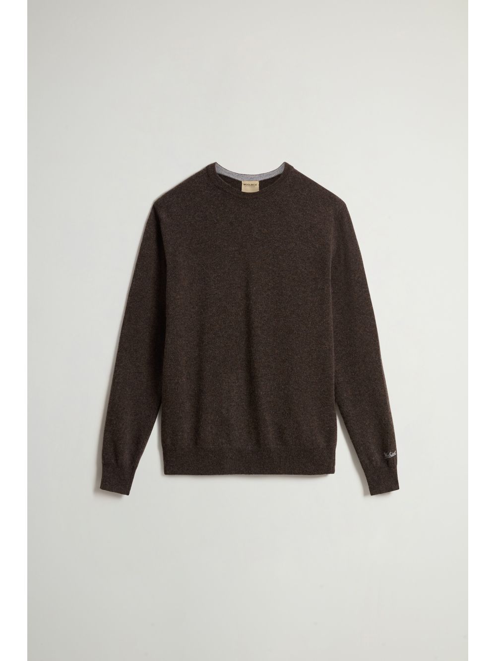 Pullover Woolrich LAMBSWOOL CREWNECK Uomo - Marrone