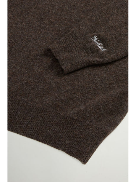 Pullover Woolrich LAMBSWOOL CREWNECK Uomo - Marrone