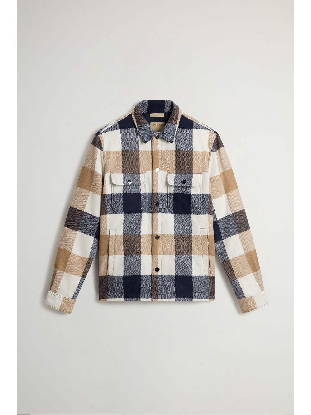 Giubbino Woolrich WOOL CHECK ALASKAN SHIRT JACKET Uomo - Multicolore