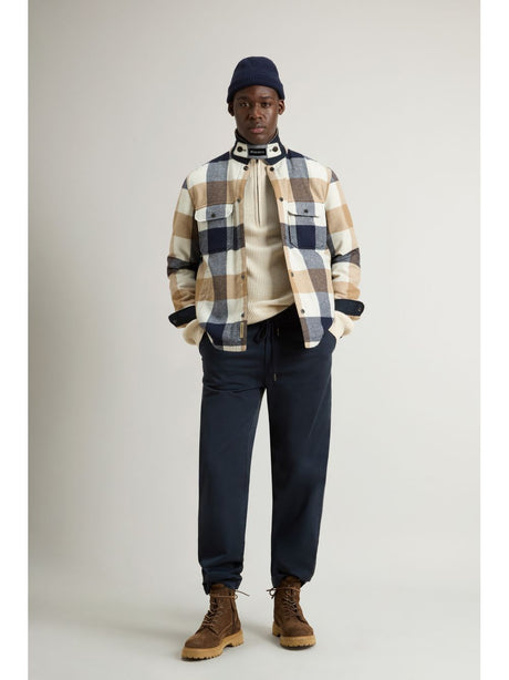 Giubbino Woolrich WOOL CHECK ALASKAN SHIRT JACKET Uomo - Multicolore