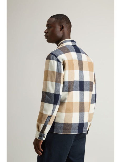 Giubbino Woolrich WOOL CHECK ALASKAN SHIRT JACKET Uomo - Multicolore