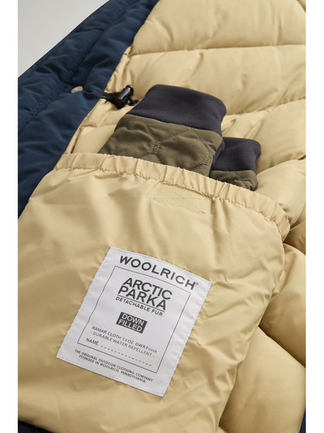 Giubbotto Woolrich ARCTIC DETACHABLE FUR PARKA Uomo - Blu