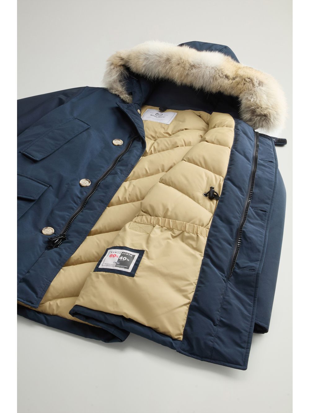 Giubbotto Woolrich ARCTIC DETACHABLE FUR PARKA Uomo - Blu