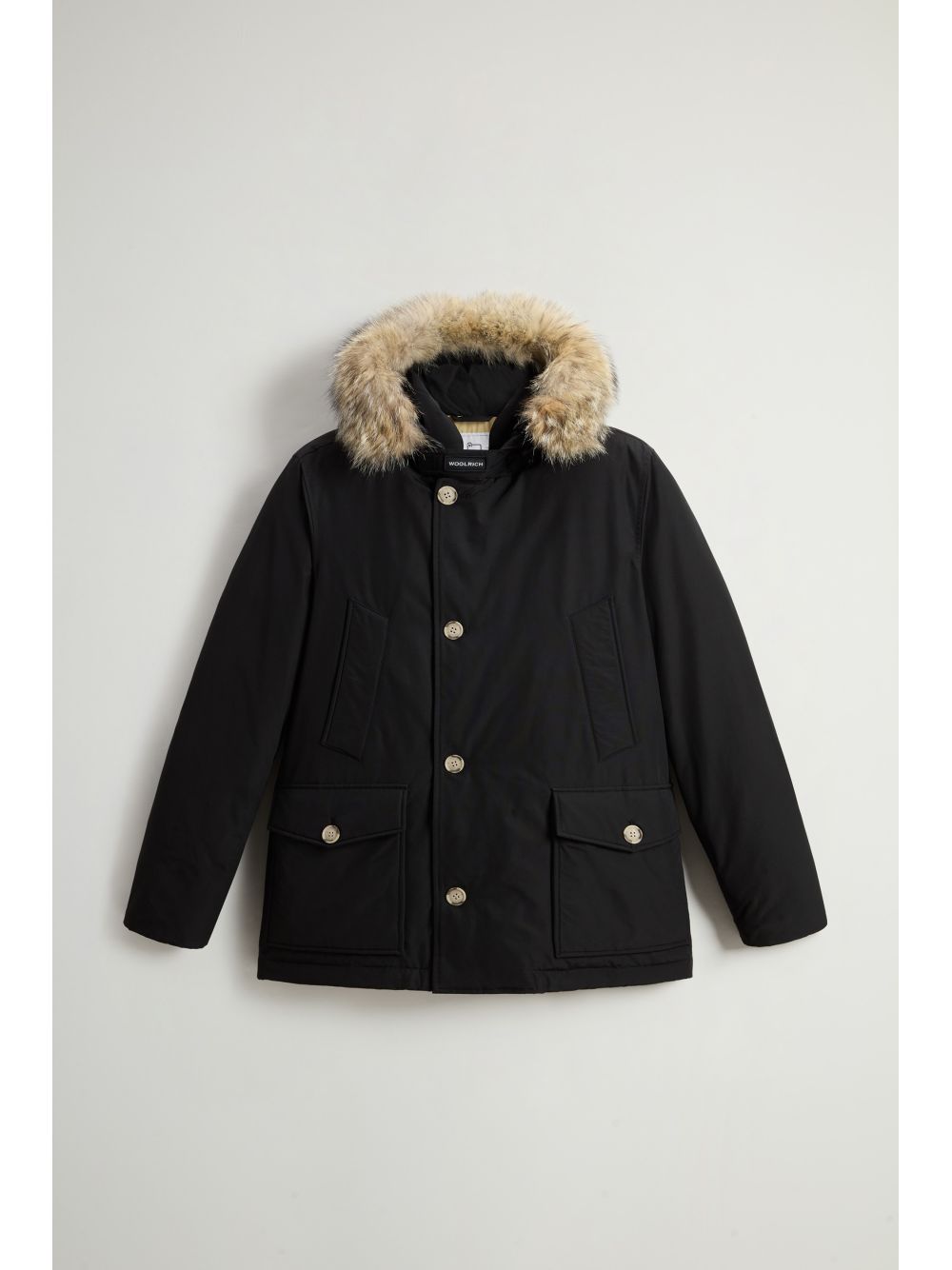 Giubbotto Woolrich ARCTIC DETACHABLE FUR ANORAK Uomo - Nero