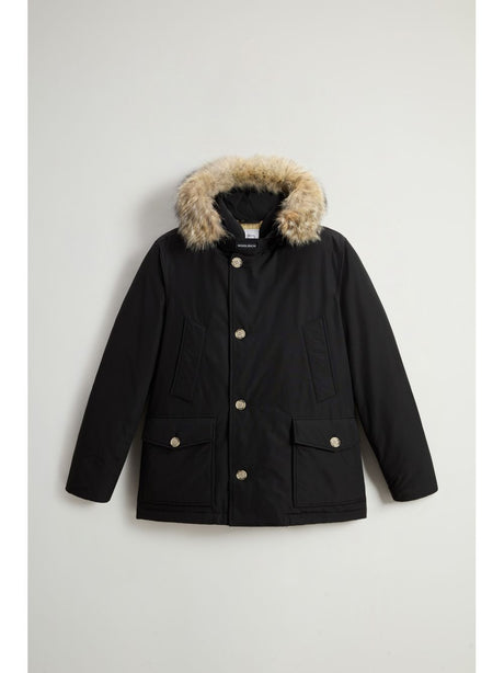 Giubbotto Woolrich ARCTIC DETACHABLE FUR ANORAK Uomo - Nero