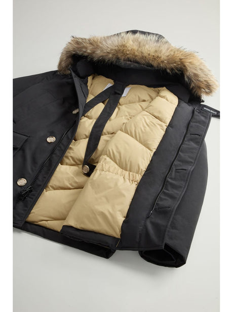 Giubbotto Woolrich ARCTIC DETACHABLE FUR ANORAK Uomo - Nero