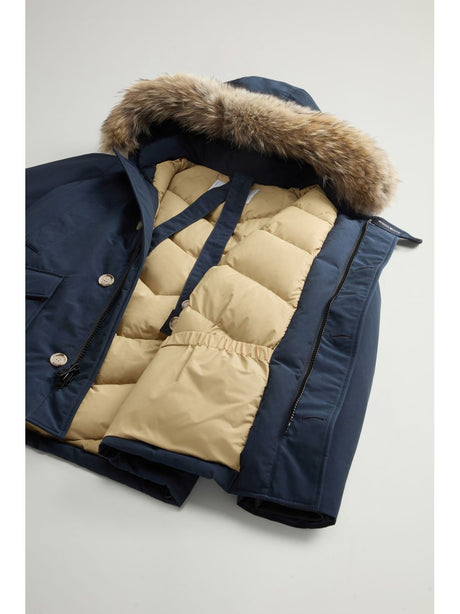 Giubbotto Woolrich ARCTIC DETACHABLE FUR ANORAK Uomo - Blu