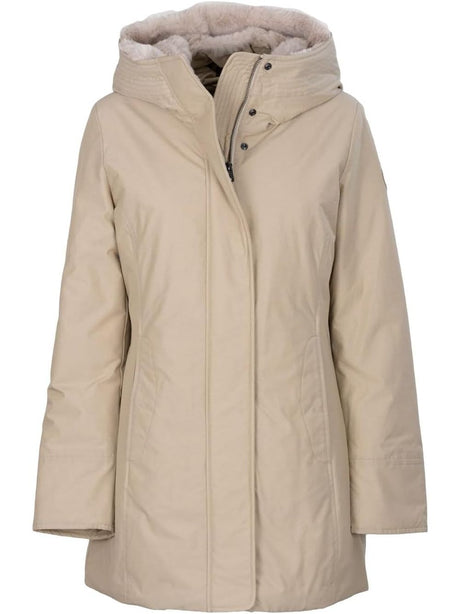 Giubbotto Woolrich BOULDER FAUX FUR PARKA Donna - Beige