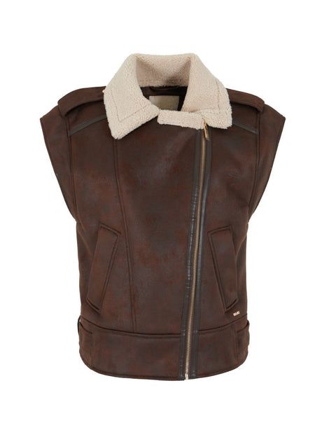Gilet Yes Zee Donna - Marrone