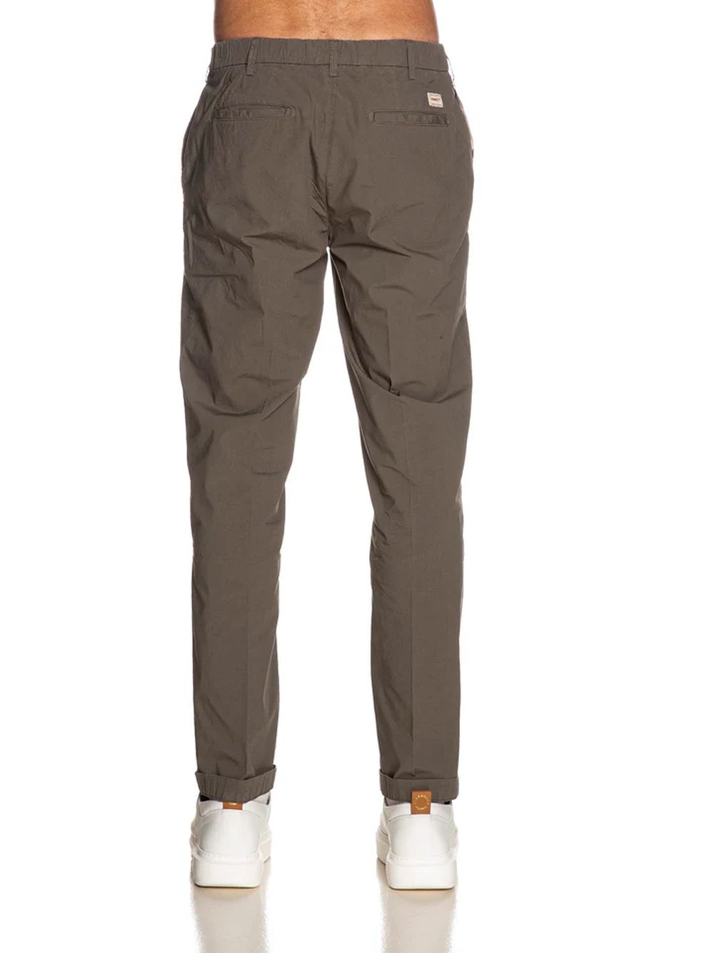 Pantalone 40weft chino con elastico dietro Uomo - Marrone