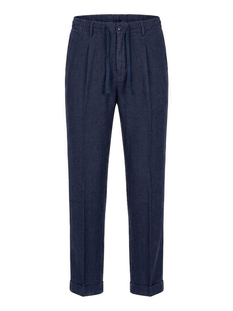 Pantalone 40weft chino con elastico Uomo - Blu