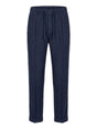 Pantalone 40weft chino con elastico Uomo - Blu