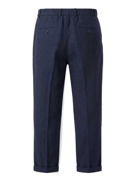 Pantalone 40weft chino con elastico Uomo - Blu