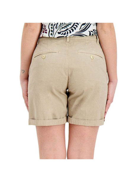 Bermuda 40weft chino basic Donna - Beige