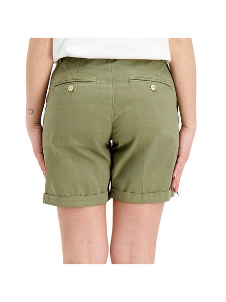 Bermuda 40weft chino basic Donna - Verde