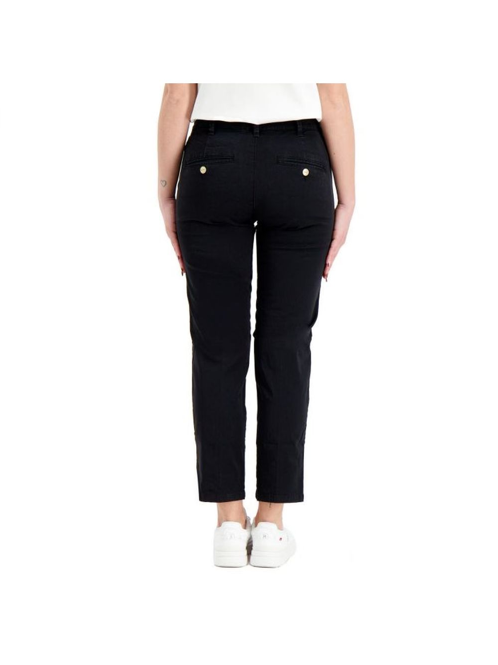 Pantalone 40weft chino basic Donna - Nero
