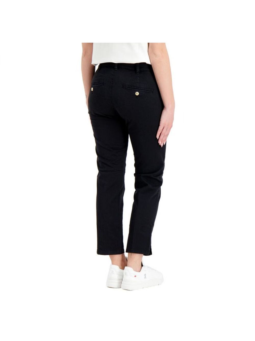 Pantalone 40weft chino basic Donna - Nero