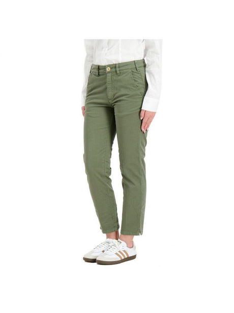 Pantalone 40weft chino basic Donna - Verde