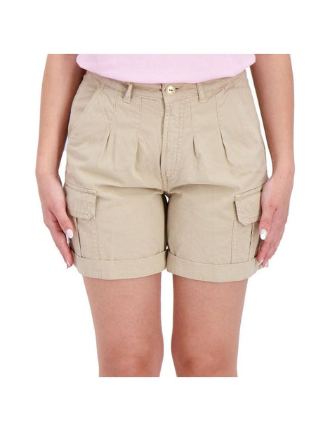 Bermuda 40weft cargo corto Donna - Beige