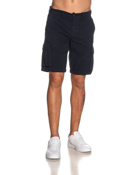 Bermuda 40weft cargo regular fit old Uomo - Blu