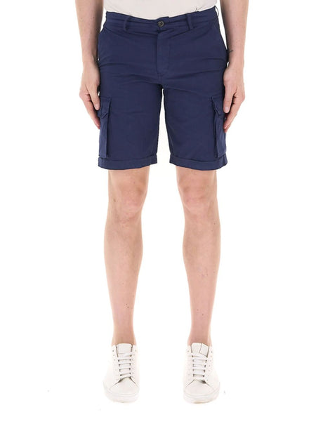 Bermuda 40weft cargo regular fit Uomo - Blu