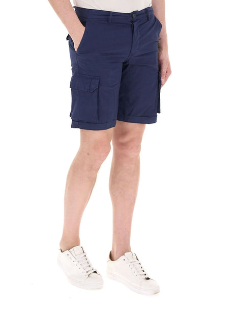 Bermuda 40weft cargo regular fit Uomo - Blu
