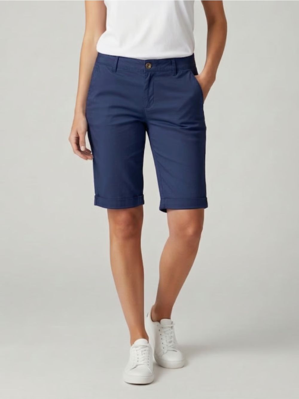 Bermuda 40weft regular Donna - Blu