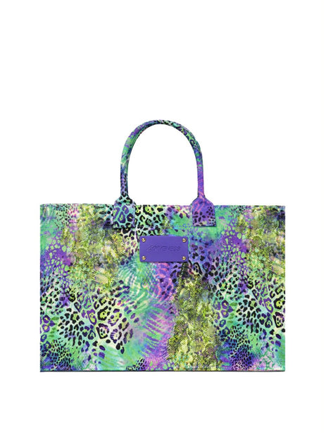 Borsa Mare 4giveness BIG SAINT TROPEZ PATCH ANIMALIER Donna - Multicolore