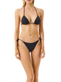 Costume 4giveness TRIANGOLO LUREX PIQUET Donna - Nero