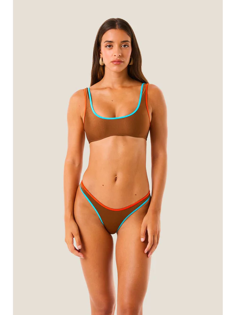 Costume 4giveness TOP SHINY COLORS Donna - Marrone