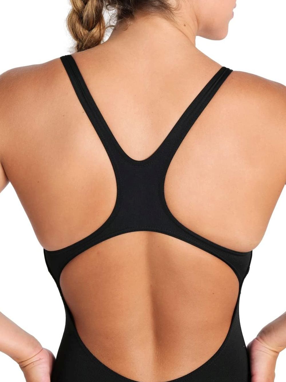Costume Sportivo Arena WOMEN'S TEAM SWIMSUIT SWIM PRO SOLID Donna - Bianco e Nero