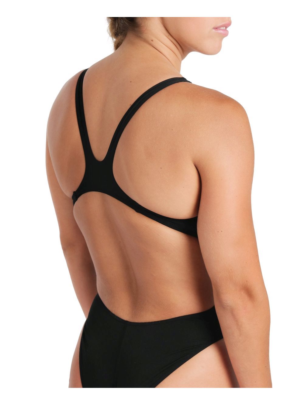 Costume Sportivo Arena WOMEN'S TEAM SWIMSUIT SWIM TECH SOLID Donna - Bianco e Nero