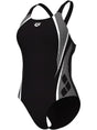 Costume Sportivo Arena WOMEN'S SWIM PRO BACK GRAPHIC Donna - Bianco e Nero