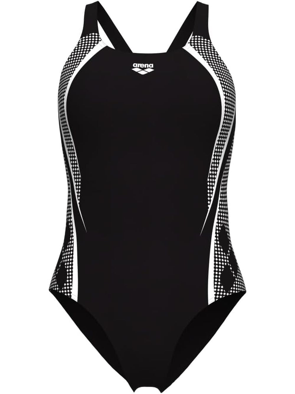 Costume Sportivo Arena WOMEN'S SWIM PRO BACK GRAPHIC Donna - Bianco e Nero