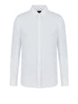 Camicia Armani slim fit in satin stretch Uomo - Bianco