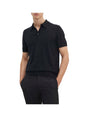Polo Armani in piquet con dettagli a contrasto Uomo - Nero