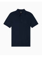 Polo Armani in piquet con dettagli a contrasto Uomo - Navy