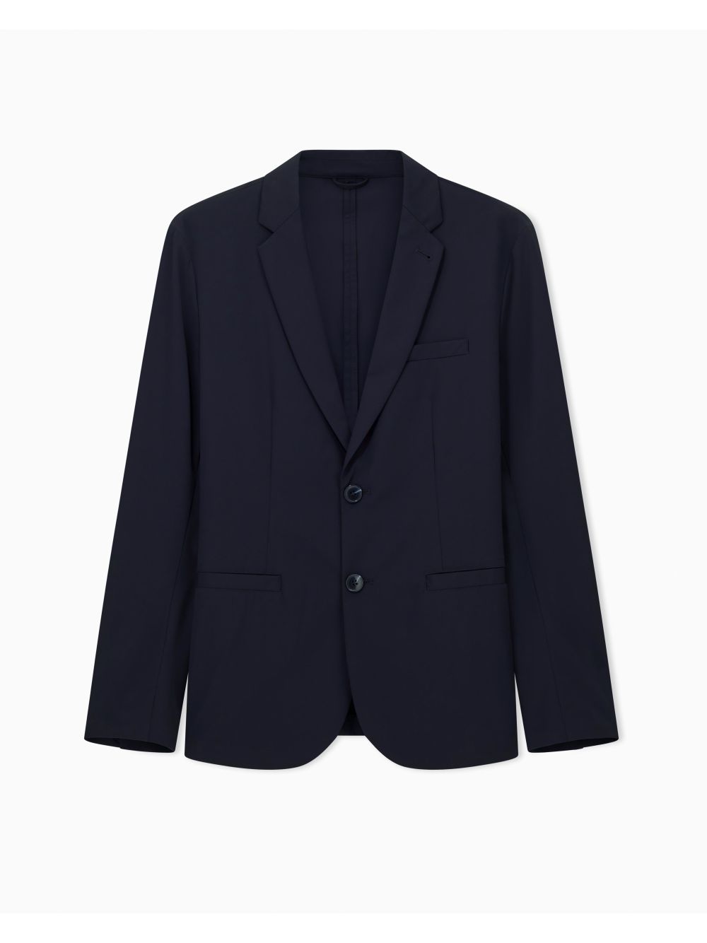 Giubbino Armani monopetto in twill ultra stretch Uomo - Navy