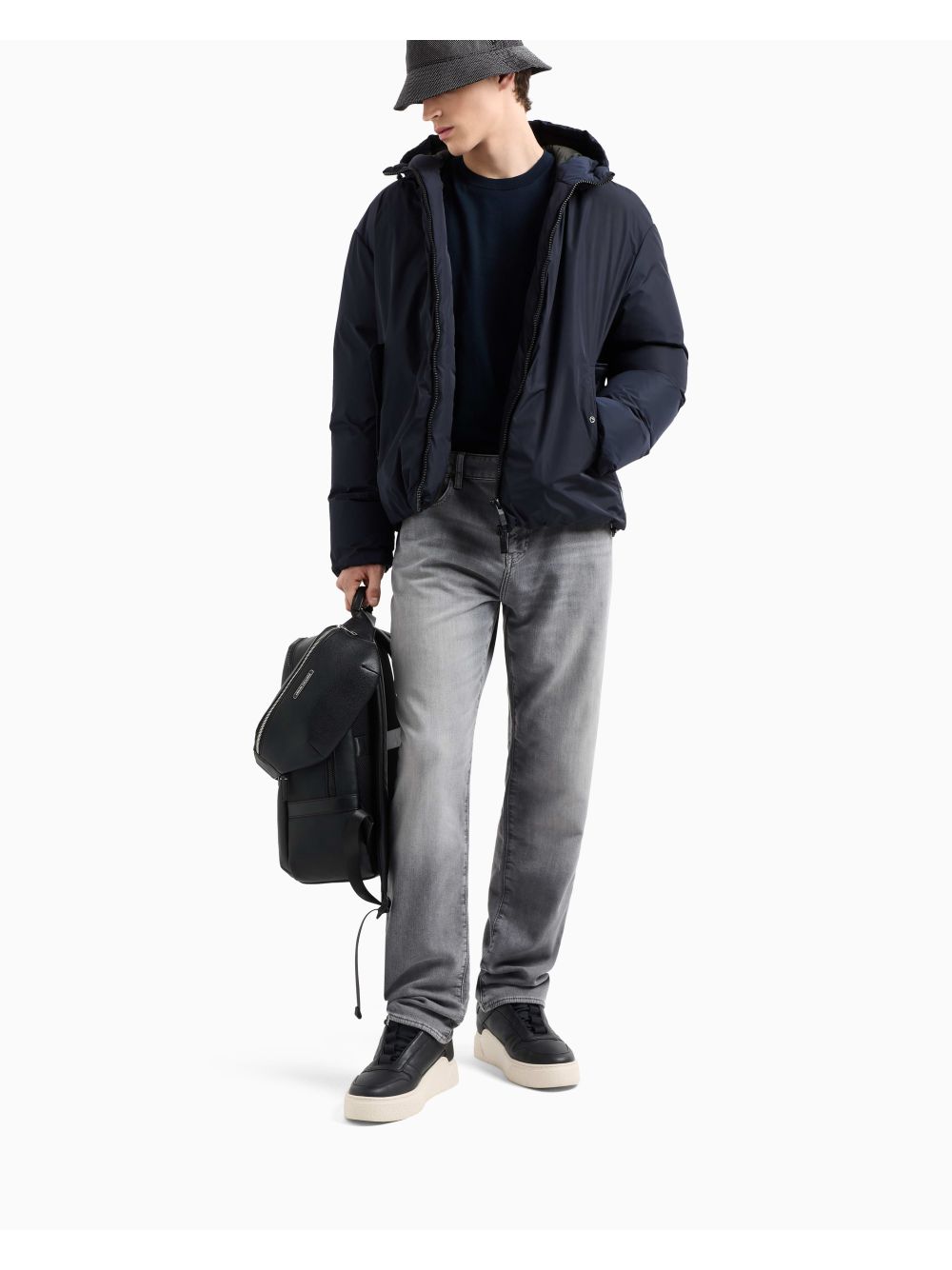 Pullover Armani in maglia di cotone organico Uomo - Navy