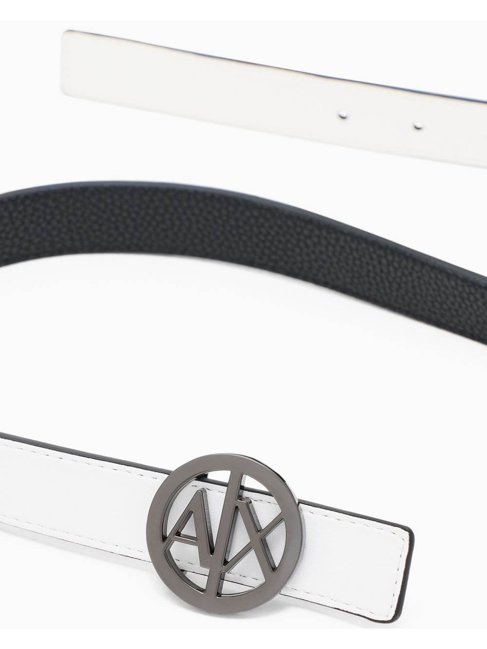 Cinta Armani con ardiglione con logo Donna - Nero