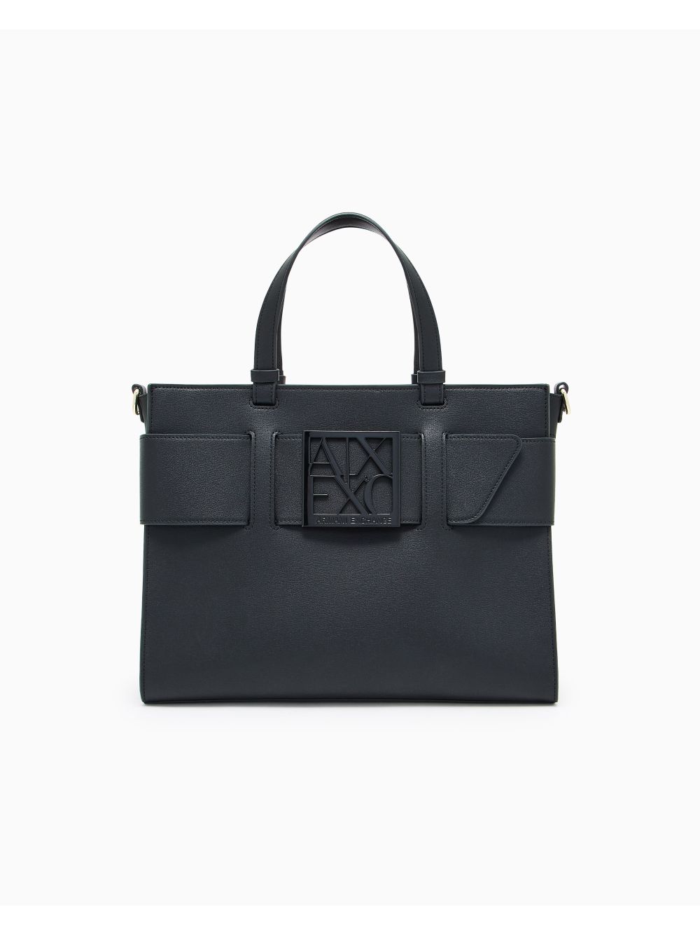 Borsa Armani con doppi manici e tracolla Donna - Nero