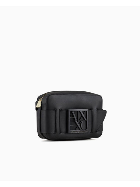 Borsa Armani Camera case con tracolla regolabile Donna - Nero