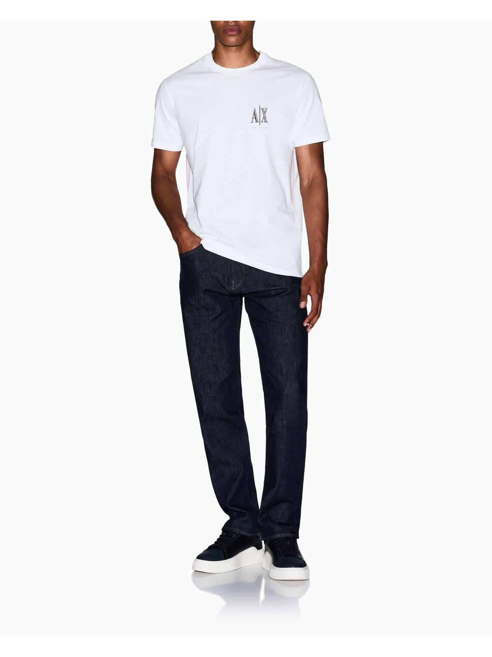 T-shirt Armani regular fit Icon Uomo - Bianco