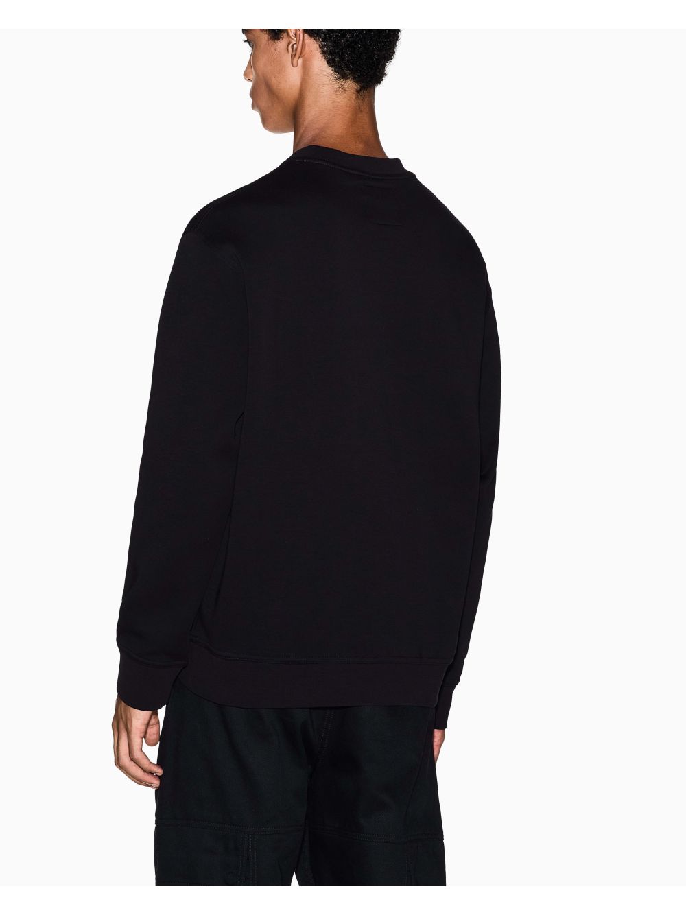 Felpa Armani girocollo in cotone Uomo - Nero