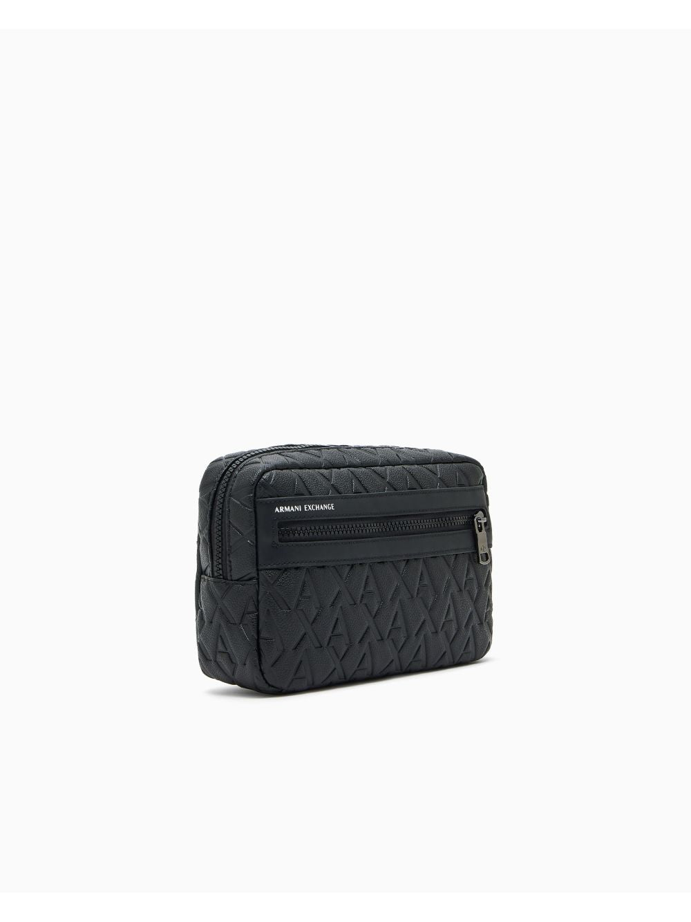 Beauty Case Armani with allover embossed logo Uomo - Nero