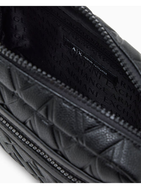 Beauty Case Armani with allover embossed logo Uomo - Nero