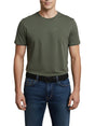 T-shirt Armani Regular Fit in Jersey di Cotone Uomo - Verde