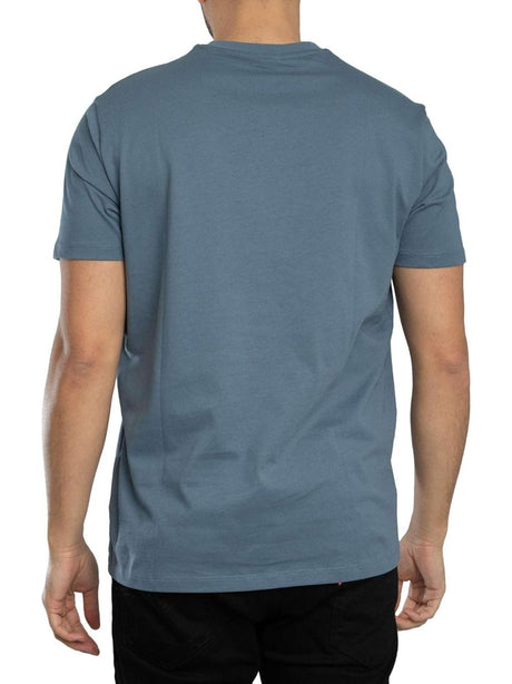 T-shirt Armani Regular Fit in Jersey di Cotone Uomo - Celeste