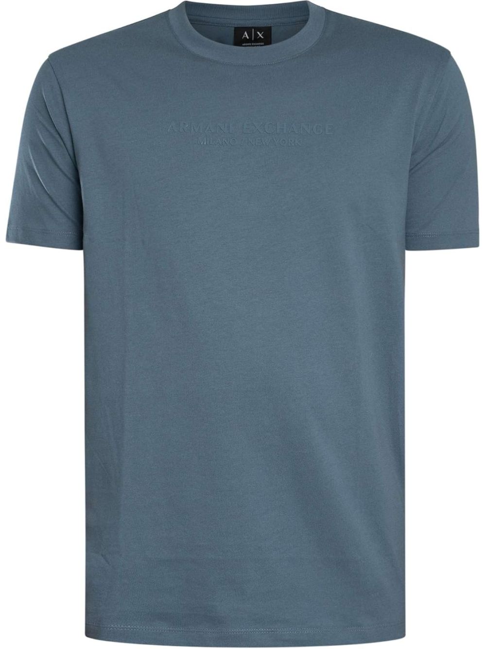T-shirt Armani Regular Fit in Jersey di Cotone Uomo - Celeste