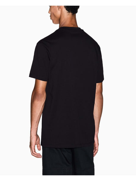 T-shirt Armani Regular Fit in Jersey di Cotone Uomo - Nero
